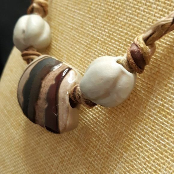 Carol Halmy Porcelain Braided Necklace - Picture 3 of 13